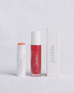 joshie Cherry & Strawberry Lip Oil and Lip balm 